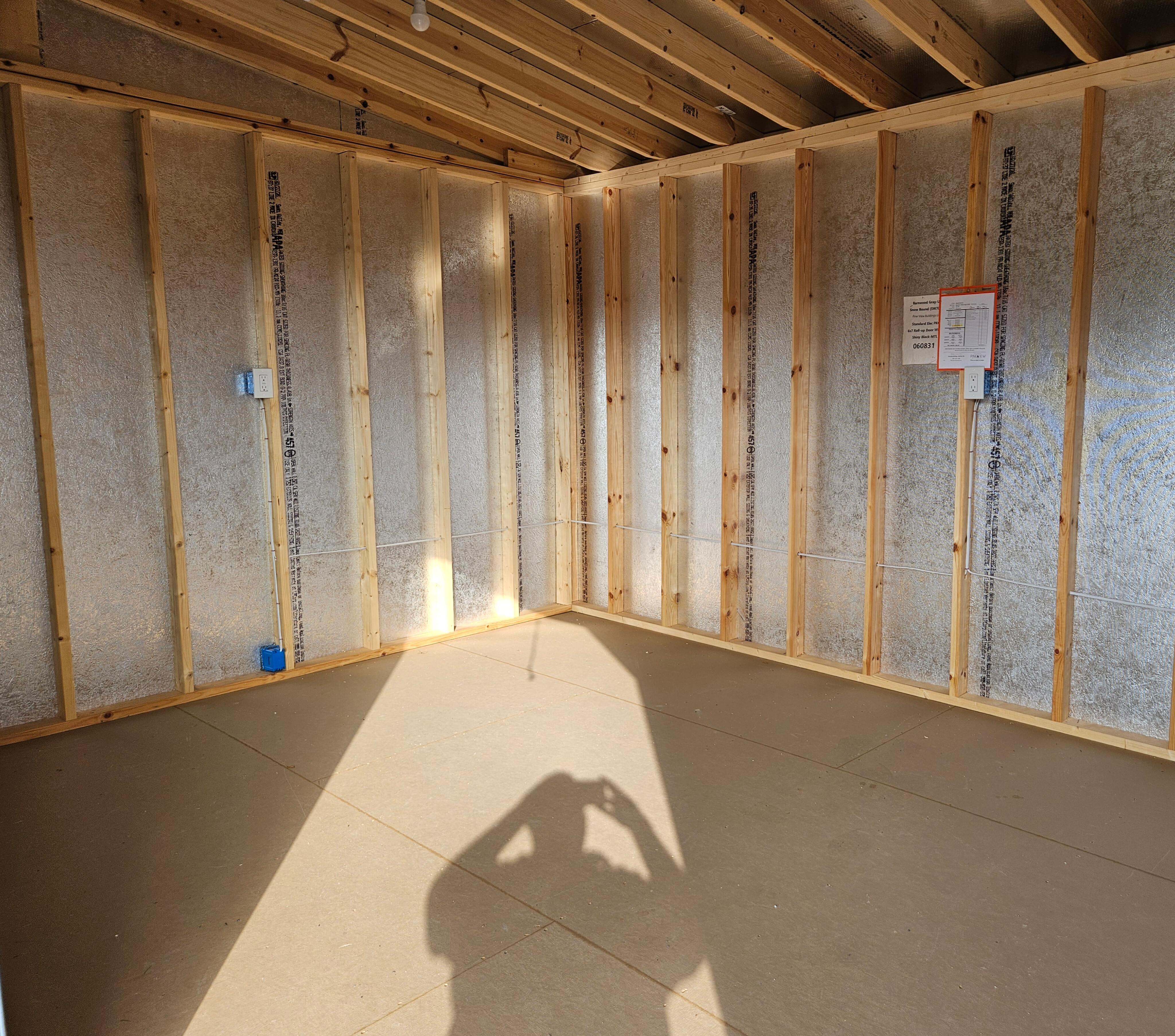 Thumbnail 3 for 12 x 16 Single Slope Modern Shed (High Wall)