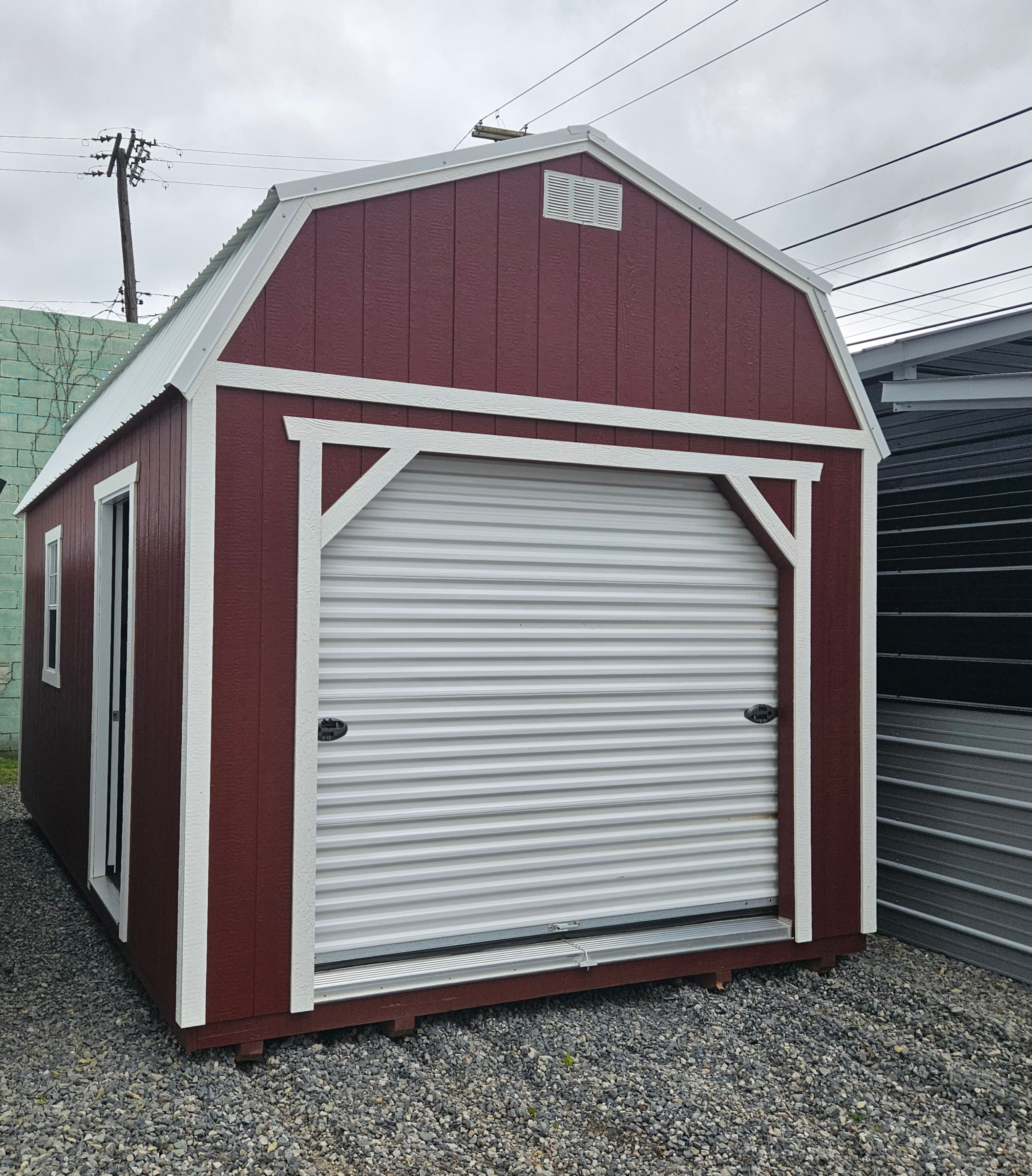 Image of 12 x 20 Lofted Barn Garage (High Wall)