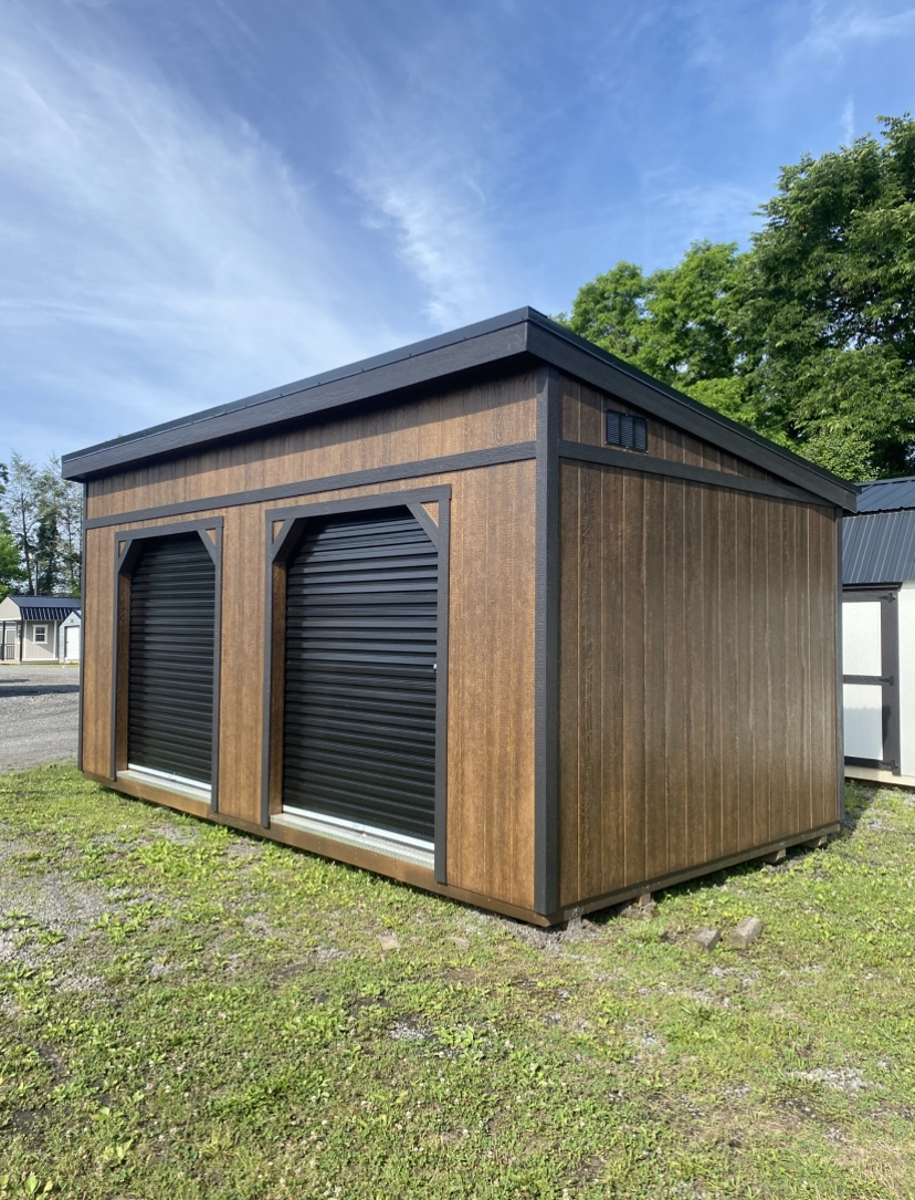 Image of 12 x 20 Single Slope Modern Shed (High Wall)
