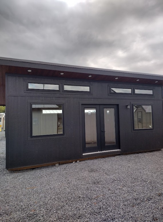 Image of 12 x 24 Modern Studio Shed (High Wall) Shed - Covington, VA