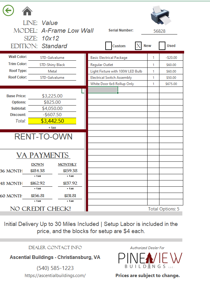 Thumbnail 3 for 10 x 12 Utility Building (Low Wall)