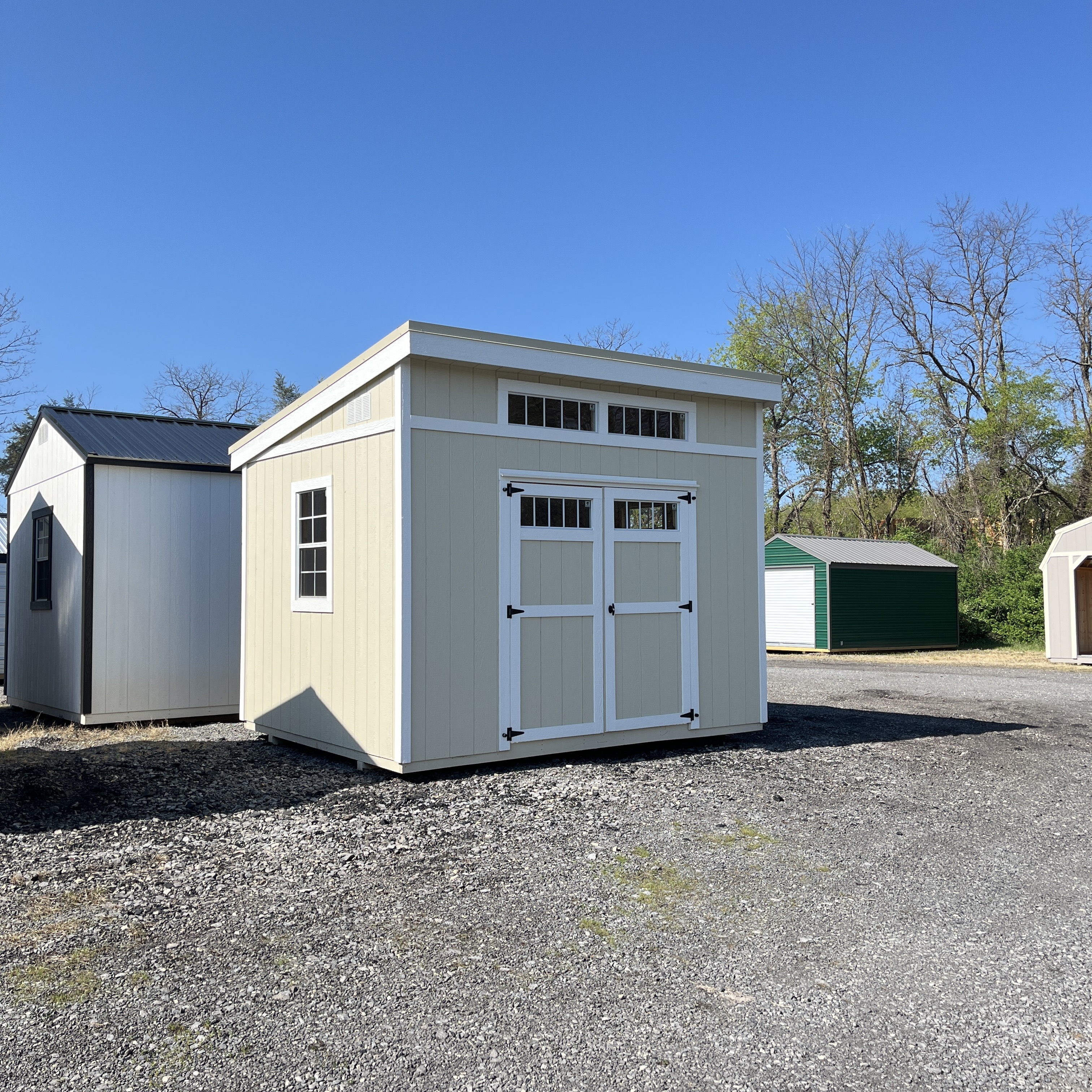 Image of 10 x 12 Single Slope Modern Shed (High Wall)