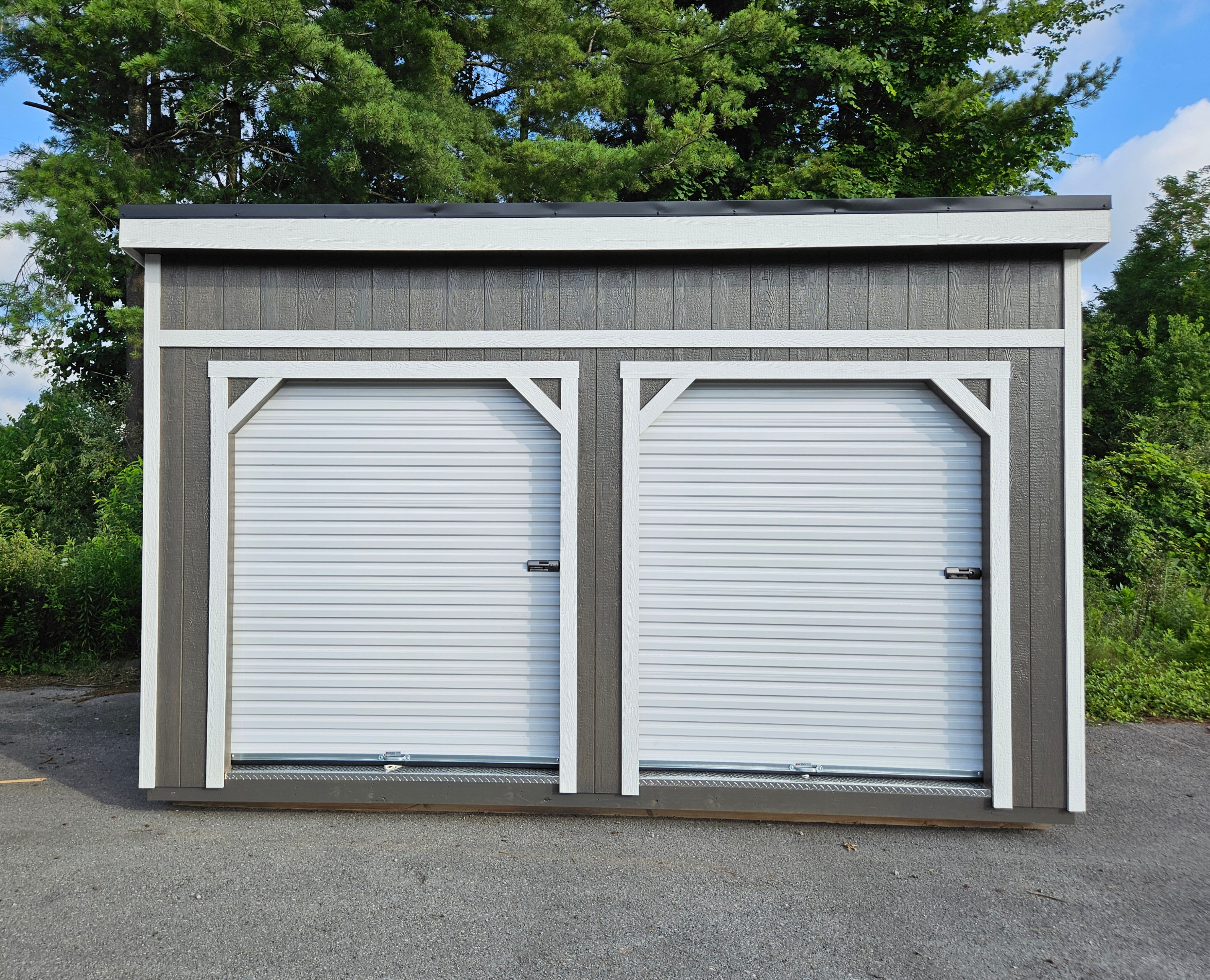 Image of 12 x 16 Single Slope Modern Shed (High Wall)