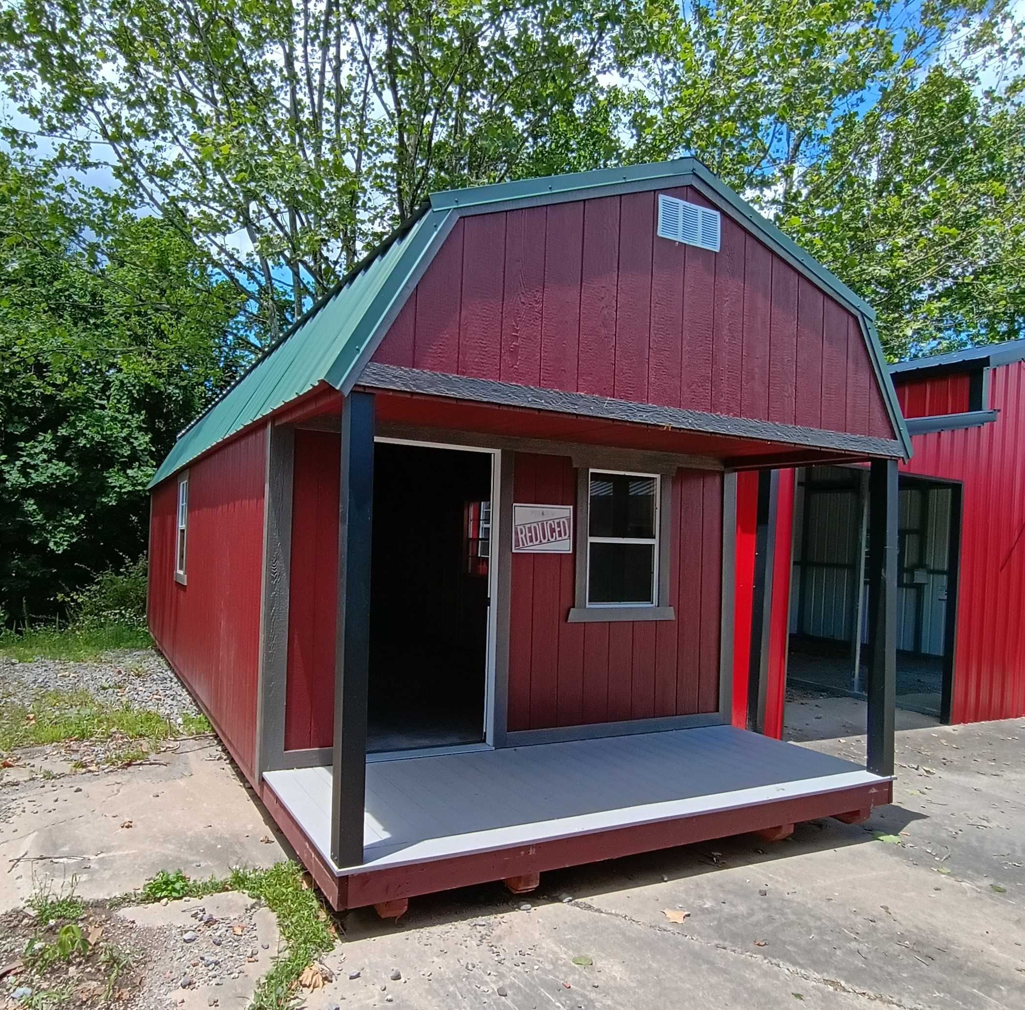 12 x 28 Lofted Barn (Low Wall)