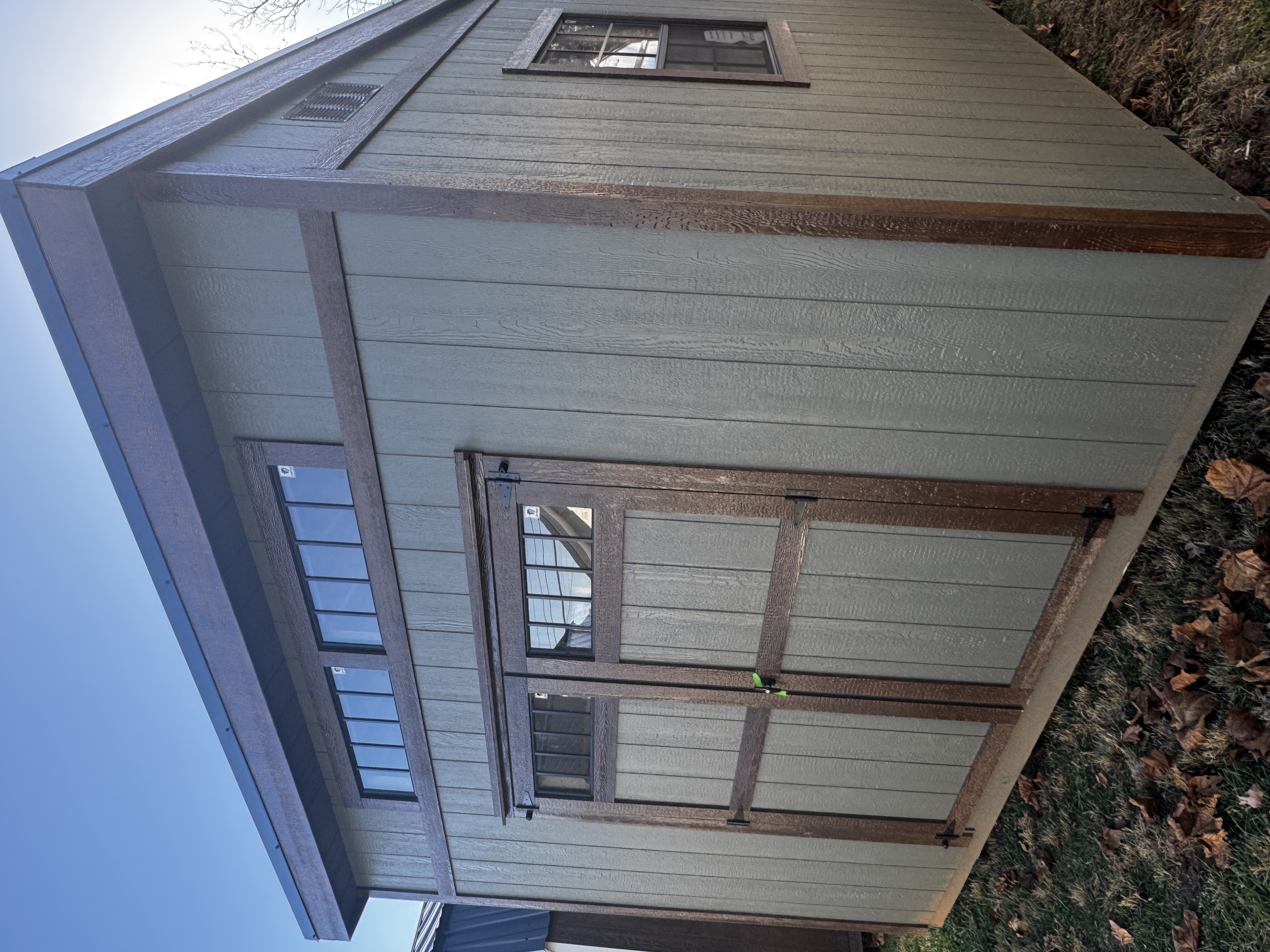 Image of 12 x 12 Single Slope Modern Shed (High Wall)