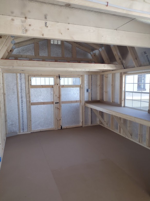 Thumbnail 2 for 12 x 20 Lofted Barn Side Porch (Low Wall)