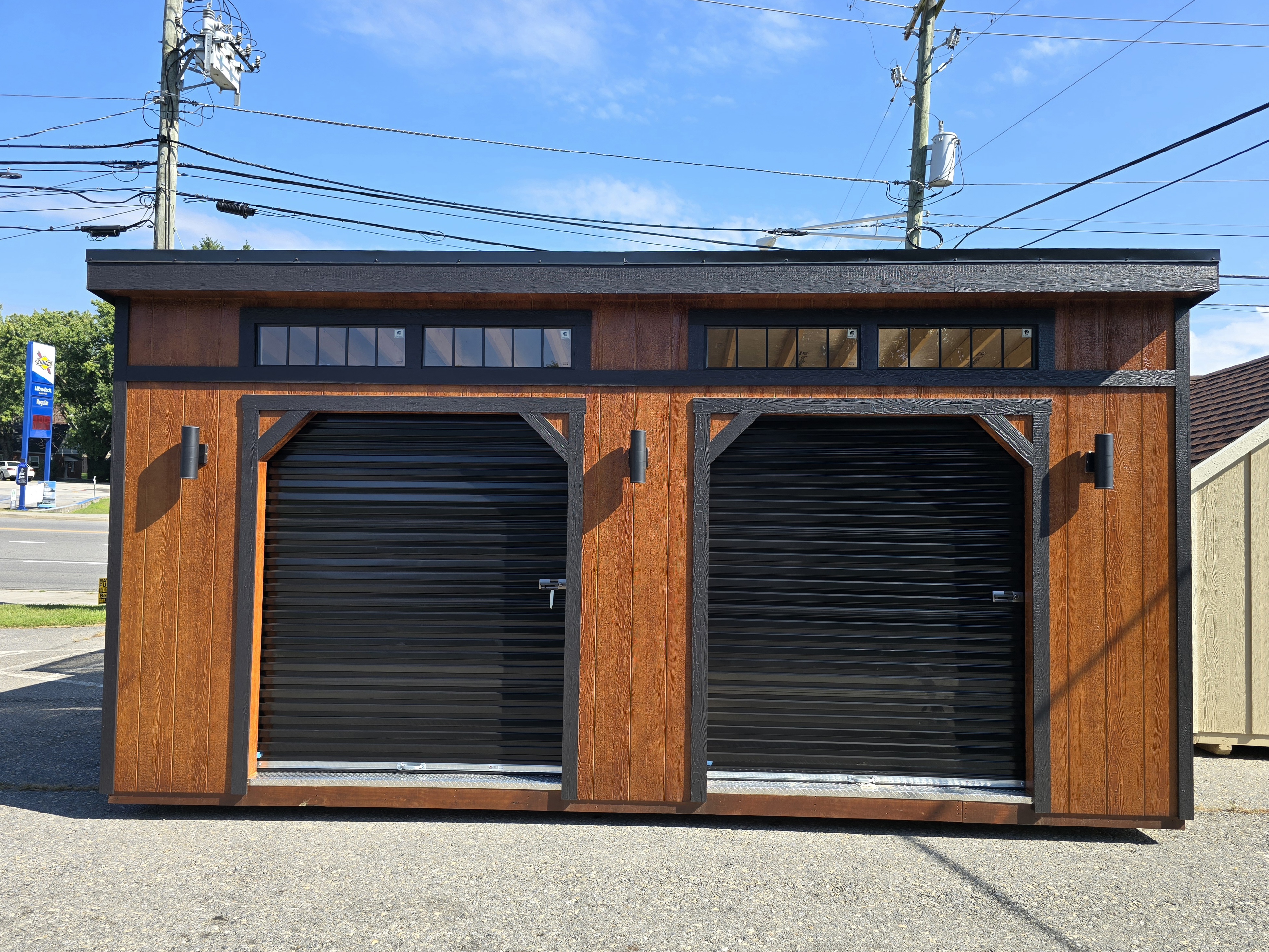 Image of 10 x 20 Single Slope Modern Shed Garage (High Wall)