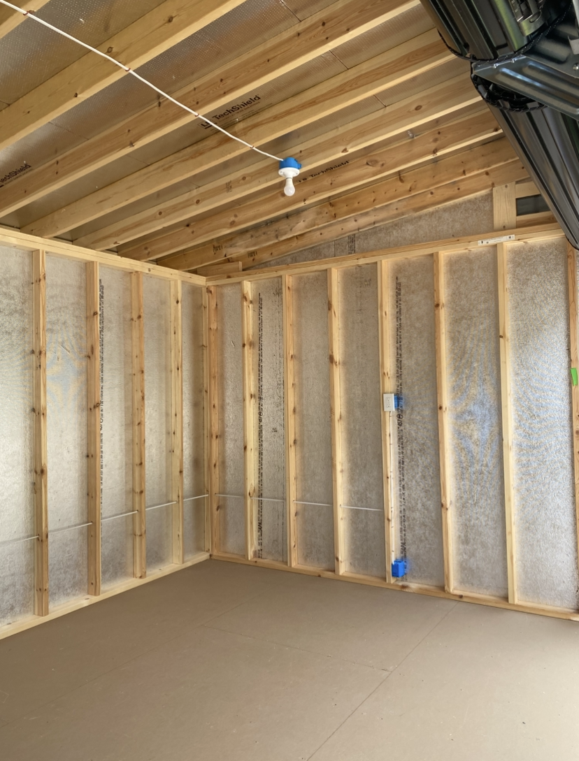 Thumbnail 2 for 12 x 16 Single Slope Modern Shed Garage (High Wall)