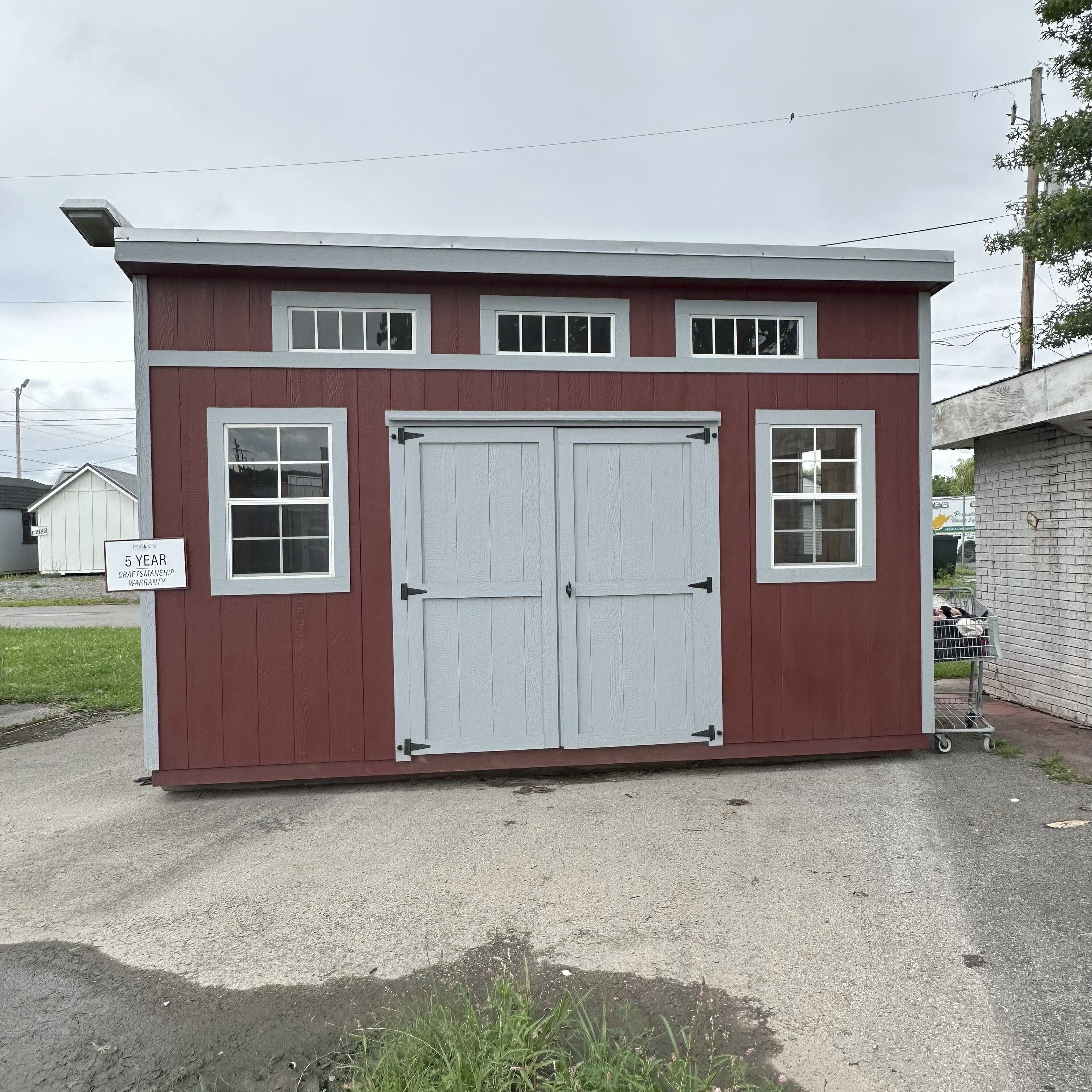 Thumbnail 2 for 12 x 16 Modern Shed (High Wall) Shed - Princeton, WV