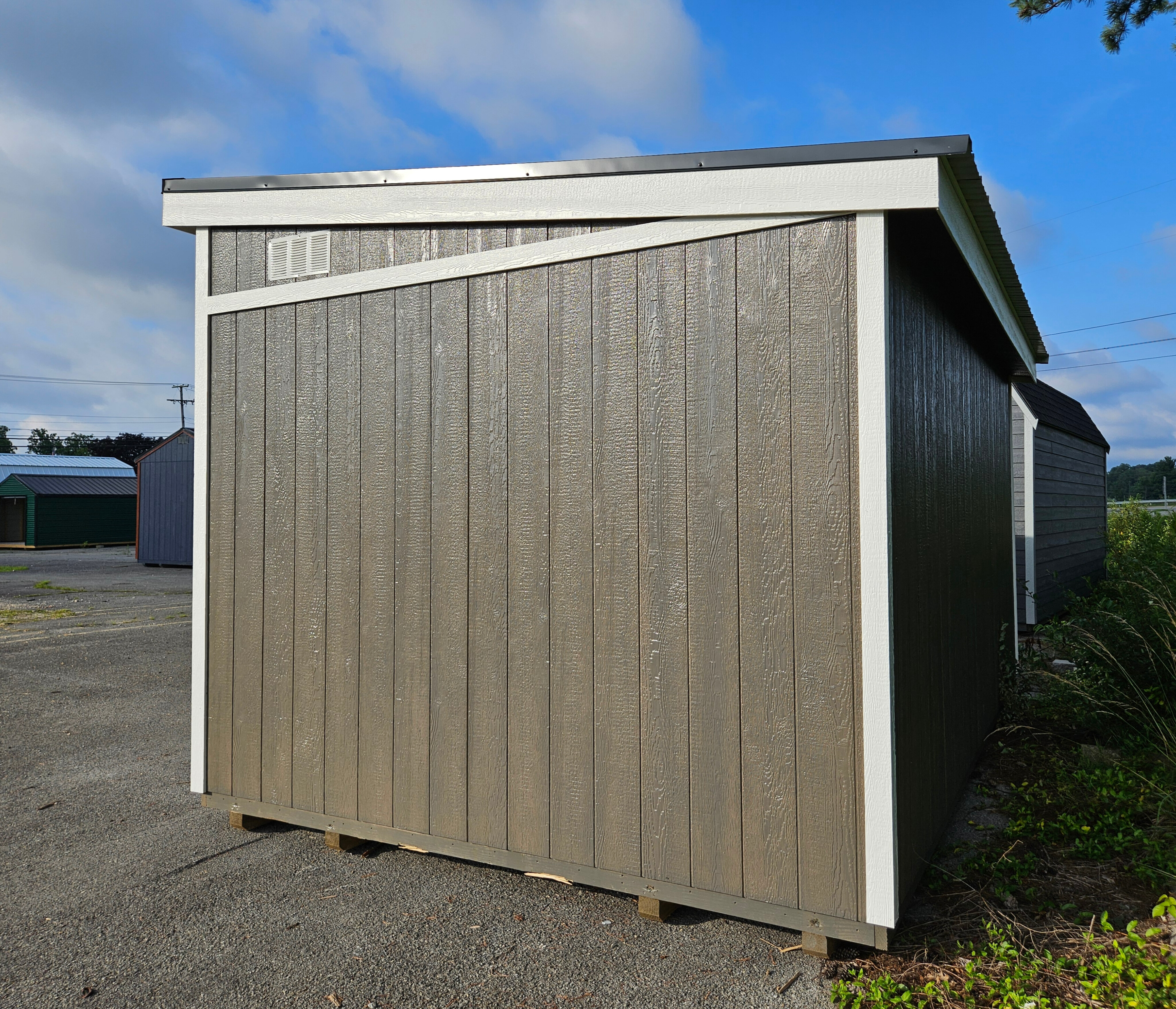 Thumbnail 2 for 12 x 16 Single Slope Modern Shed (High Wall)