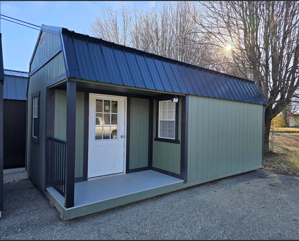 12 x 20 Lofted Barn (Low Wall) Shed - Christiansburg, VA
