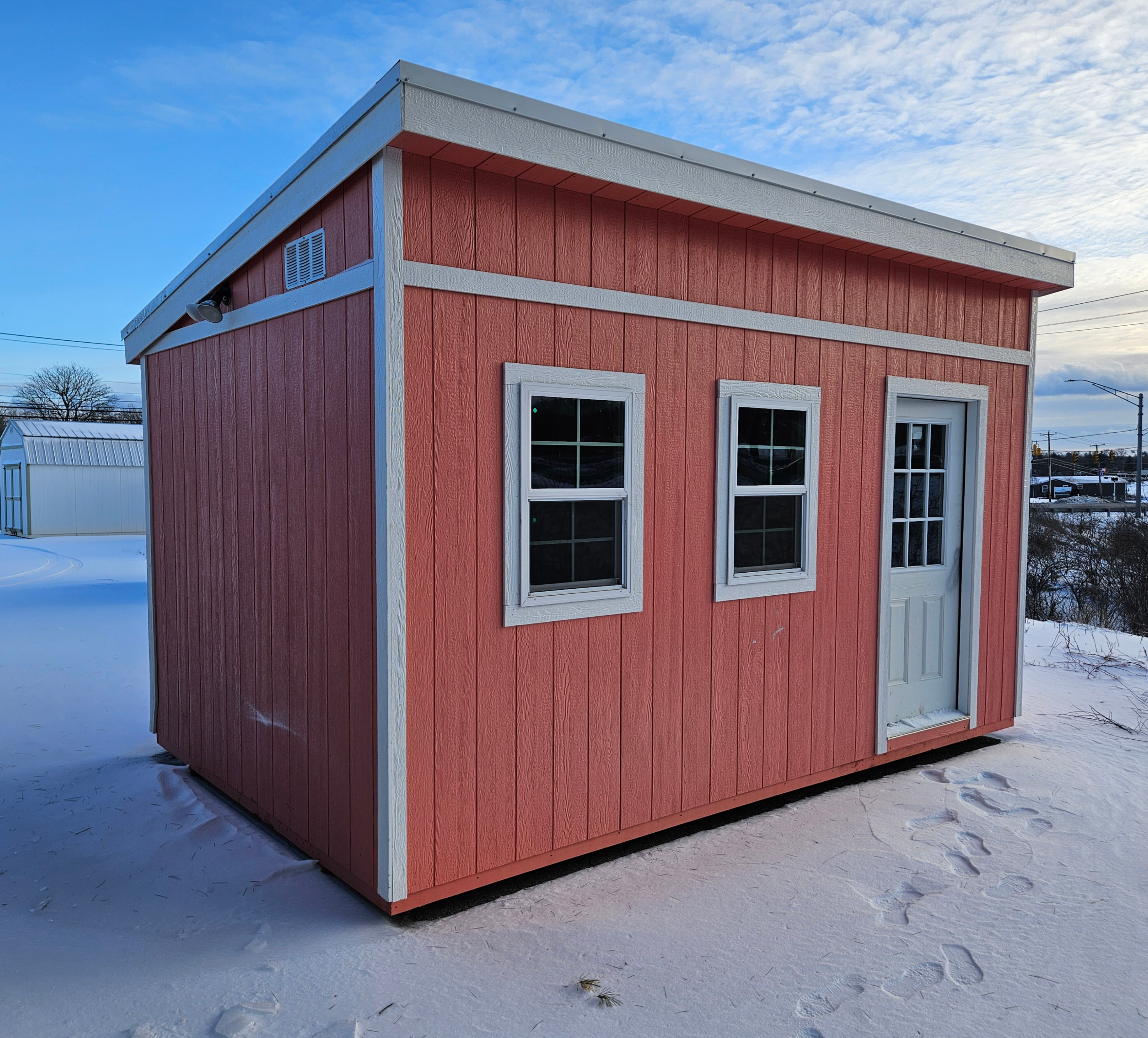Image of 10 x 16 Single Slope Modern Shed (High Wall)