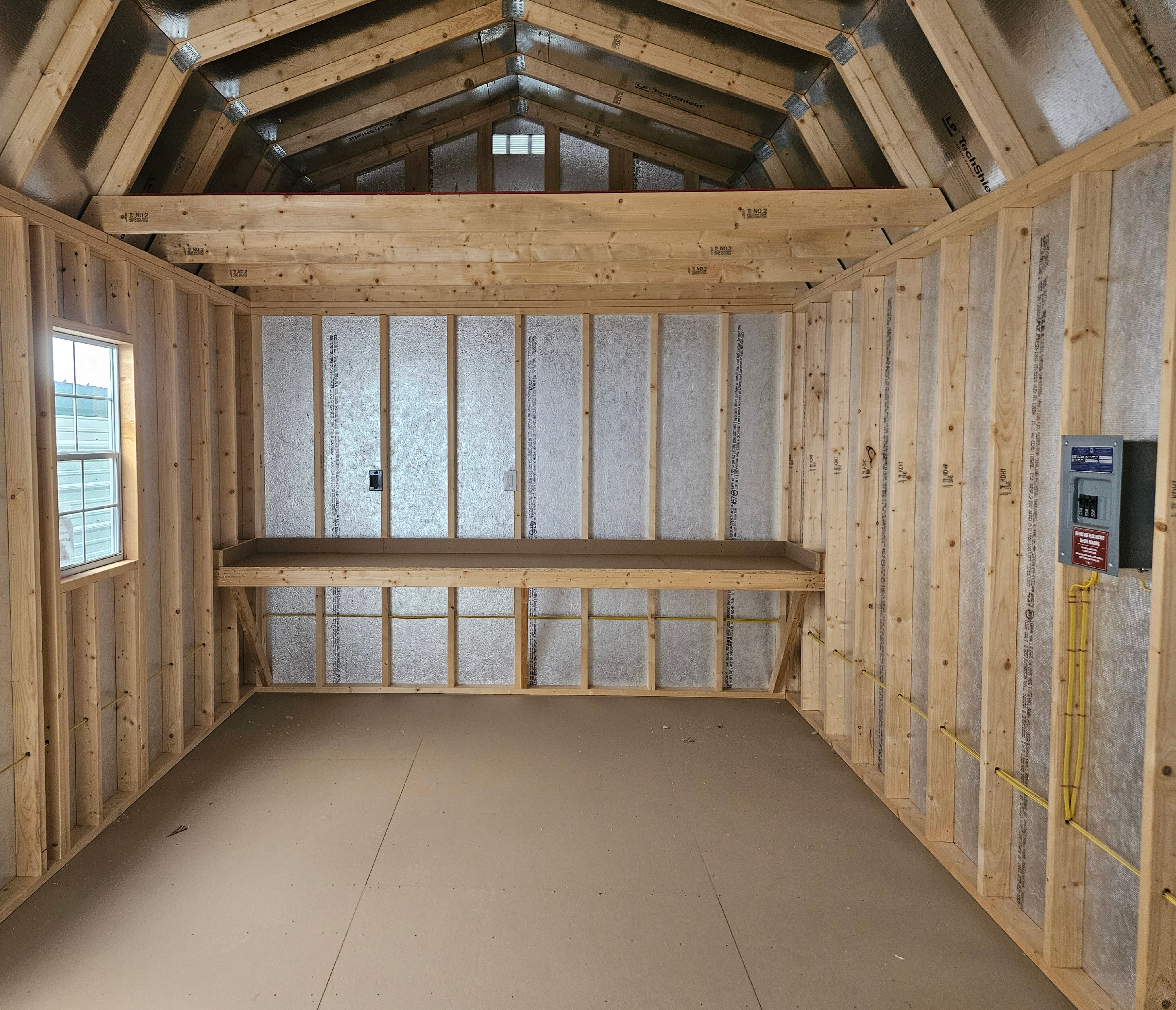 Thumbnail 2 for 12 x 20 Lofted Barn Garage (High Wall)