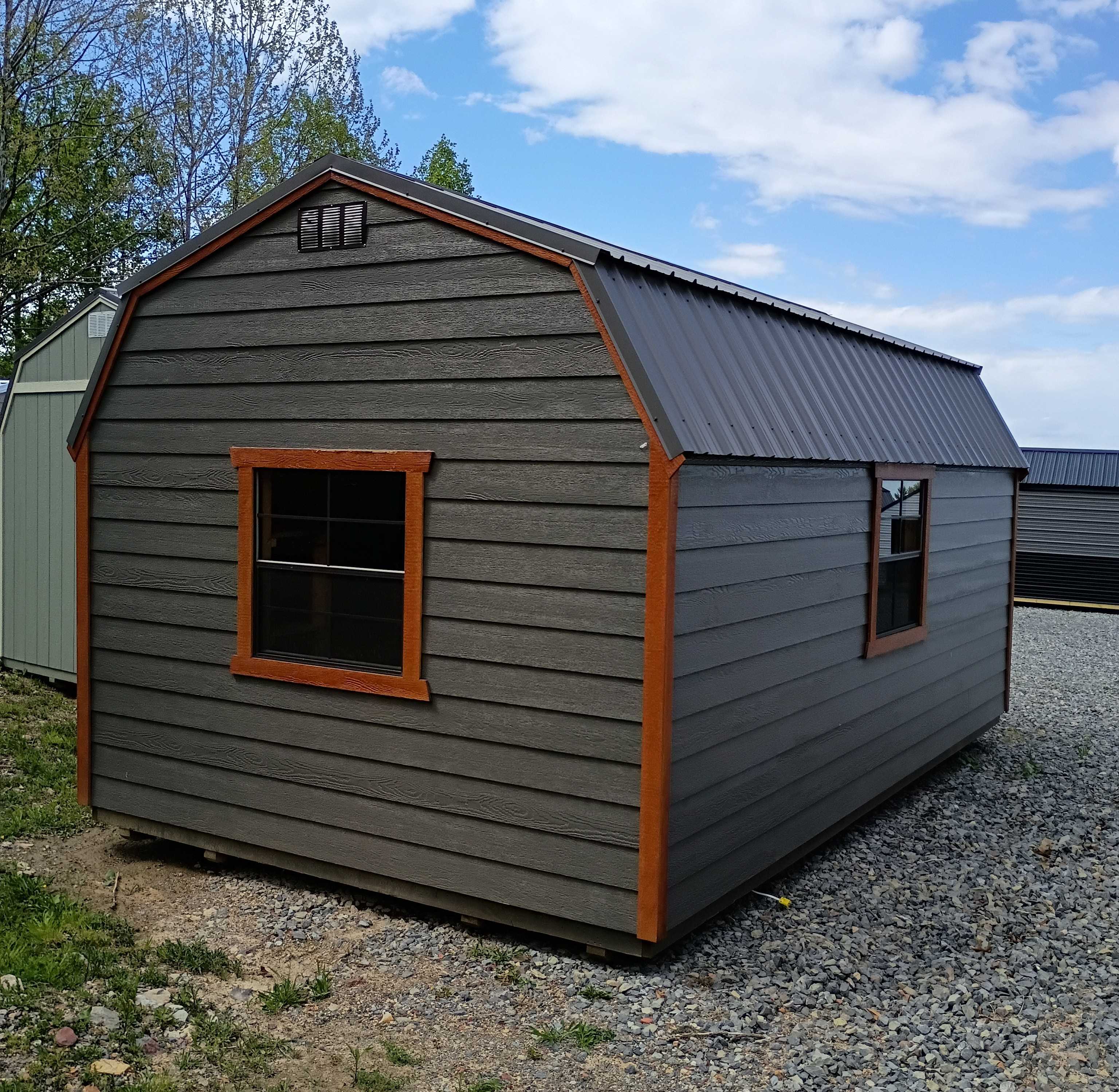 Thumbnail 2 for 12 x 20 Lofted Barn (Low Wall)