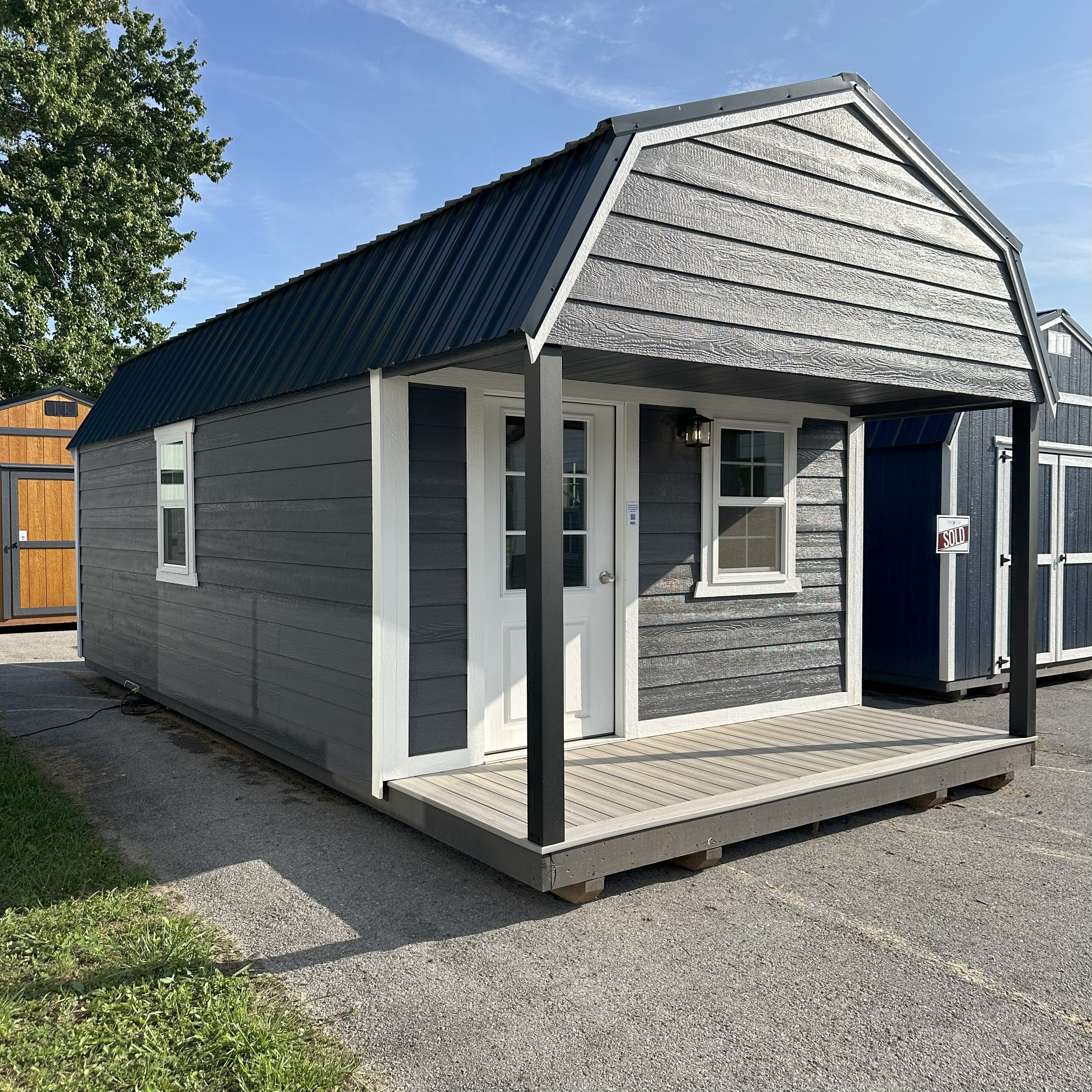 Image of 12 x 24 Lofted Barn (Low Wall)