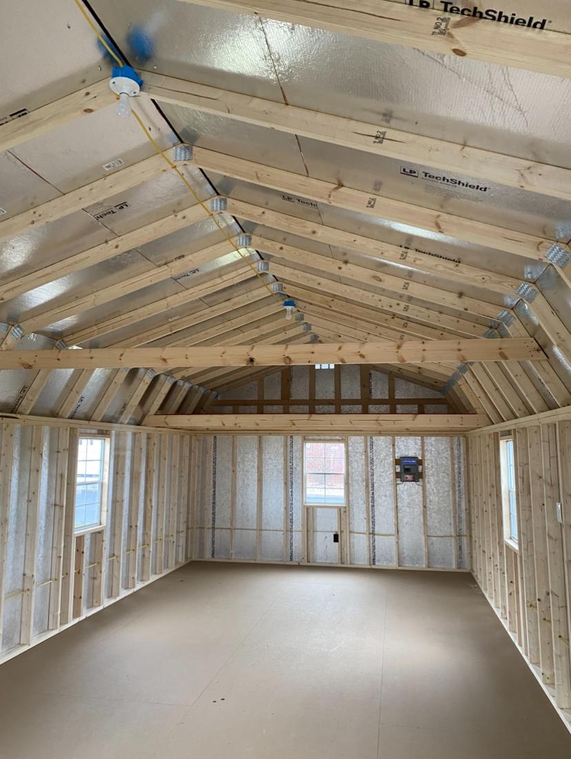 Thumbnail 2 for 14 x 40 Lofted Barn End Porch (High Wall)