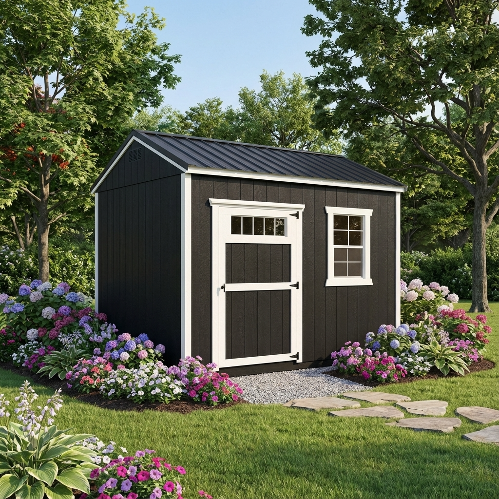 Main media for 10 x 12 A Frame (High Wall) Shed - Covington, VA