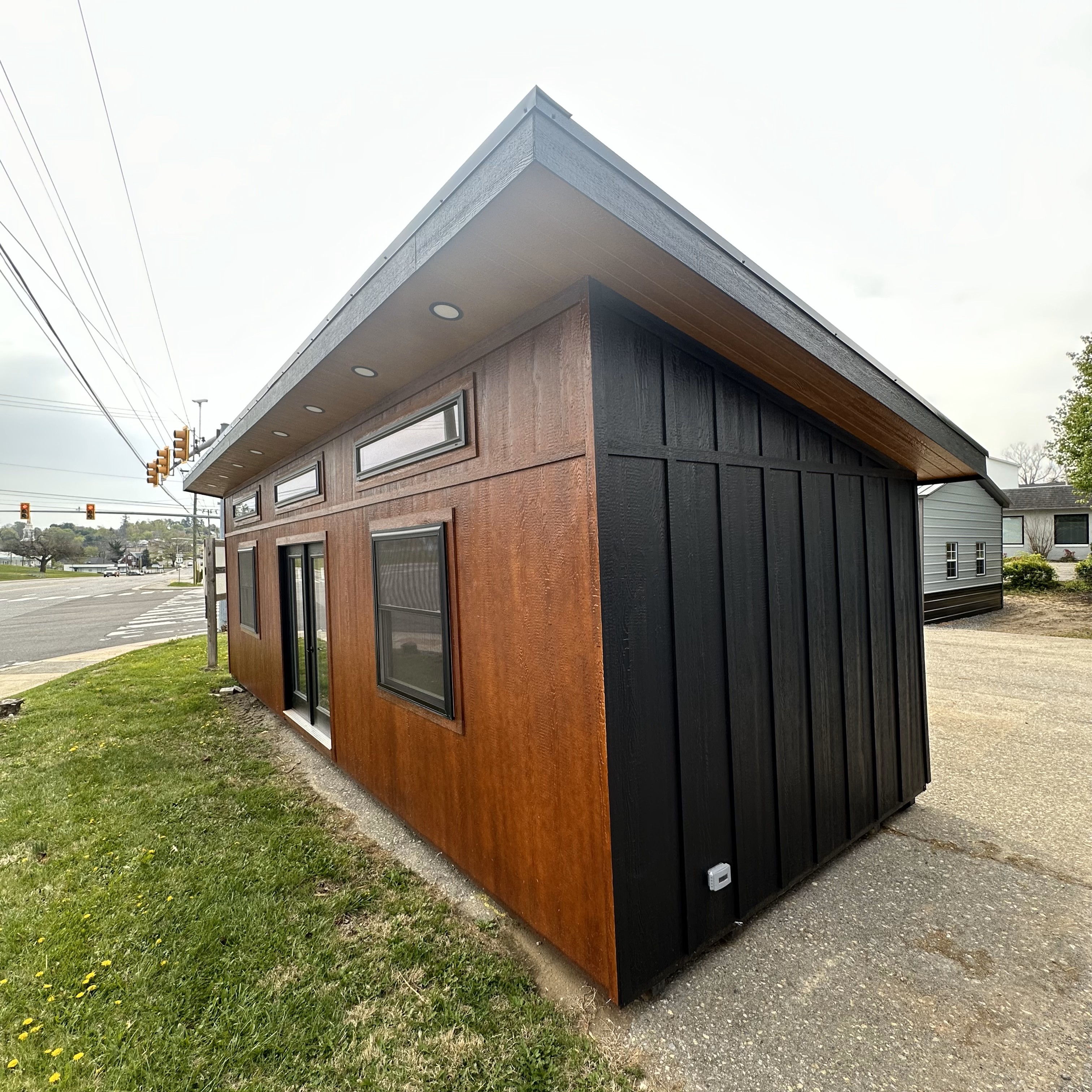 Thumbnail 2 for 12 x 32 Modern Studio Shed (High Wall) Shed - Christiansburg, VA