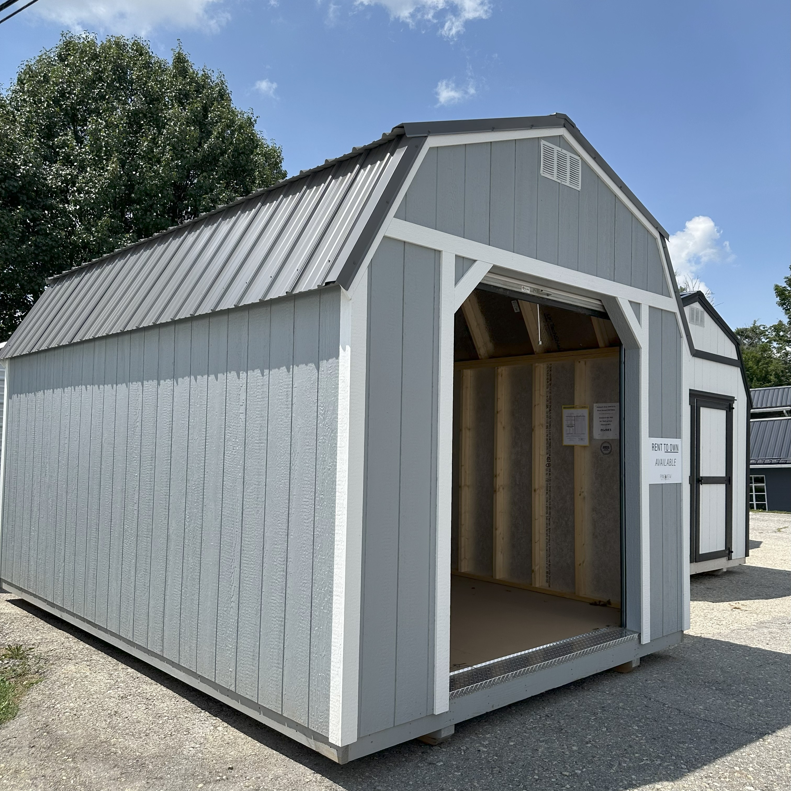 Thumbnail 2 for 10 x 16 Lofted Barn (Low Wall) Shed - Christiansburg, VA